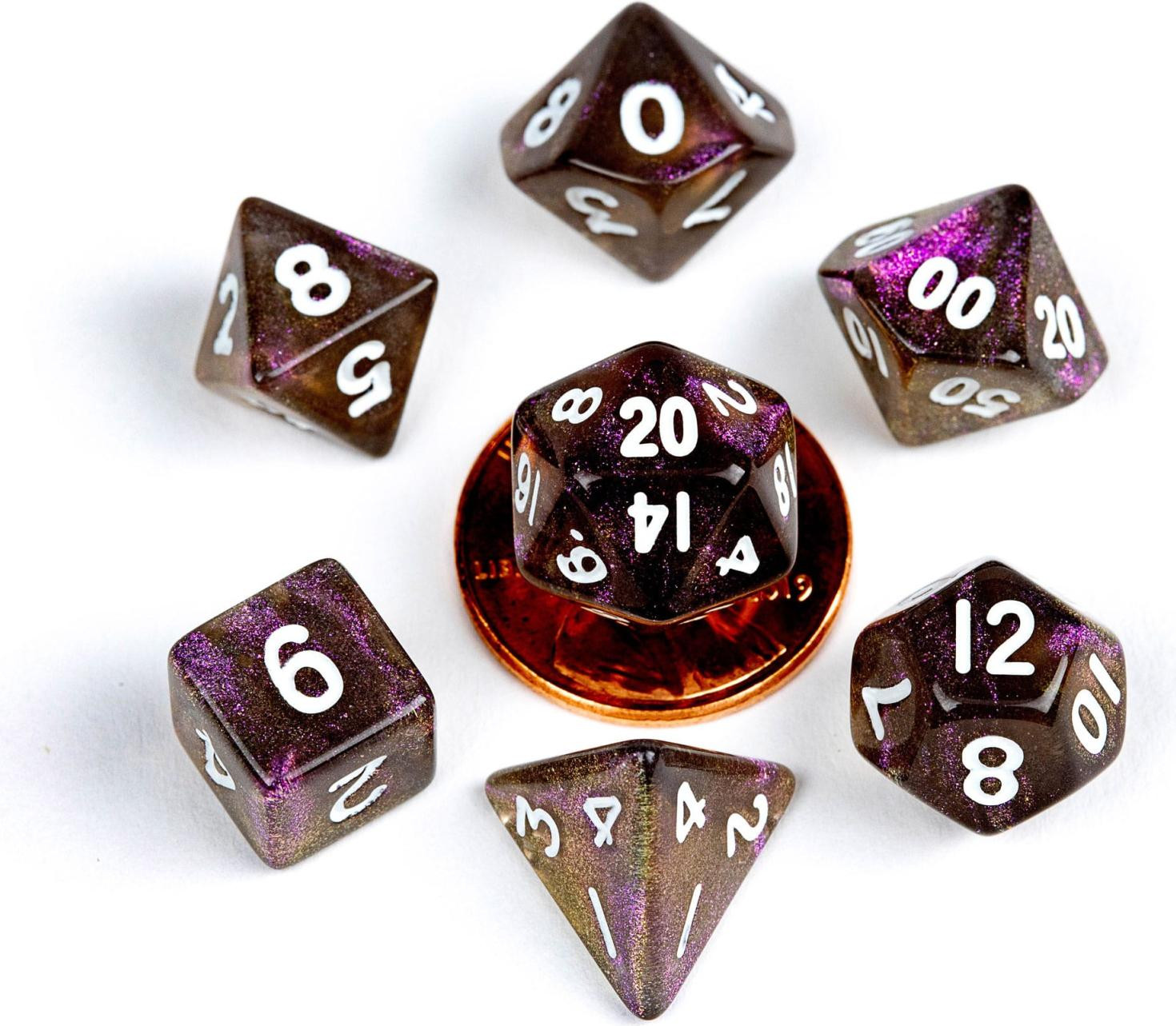 FanRoll Mini Dobbelsteen Set Stardust Supervulkaan (7 stuks)