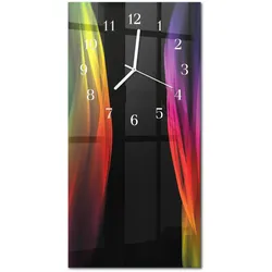 WANDUHR aus Glas 30x60 cm - Abstraktion