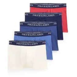 Polo Ralph Lauren für Herren. 714864292028 Set mit 5 klassischen Boxershorts aus elastischer Baumwolle, mehrfarbig (L), Heimtextilien