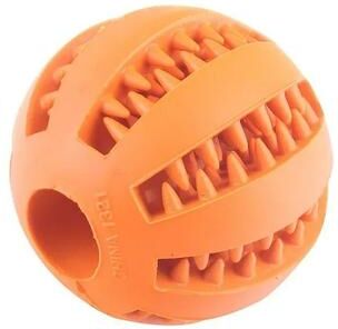 Inspired Finds TreatBounce Interactive Dog Treat Dispensing Ball orange 2.75 Inch