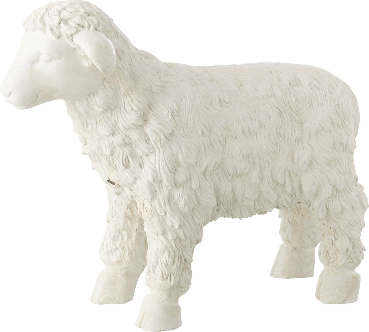 J-Line Decoratie Schaap voor Buiten - Beige - Small
