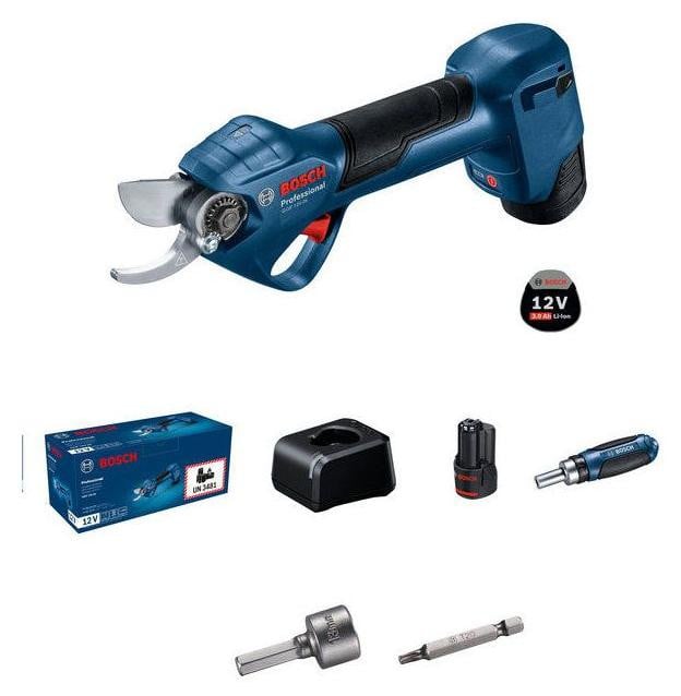 Bosch Professional Pro Pruner GGP 12V-25 Accu-snoeischaren met 2 accu's en 1 oplader