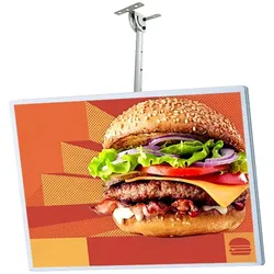 【XGHY-9518】LED-Leuchtrahmen, Werberahmen, Lichtkasten, Lichtbox – geeignet für Geschäfte und Restaurants 60 × 120 cm