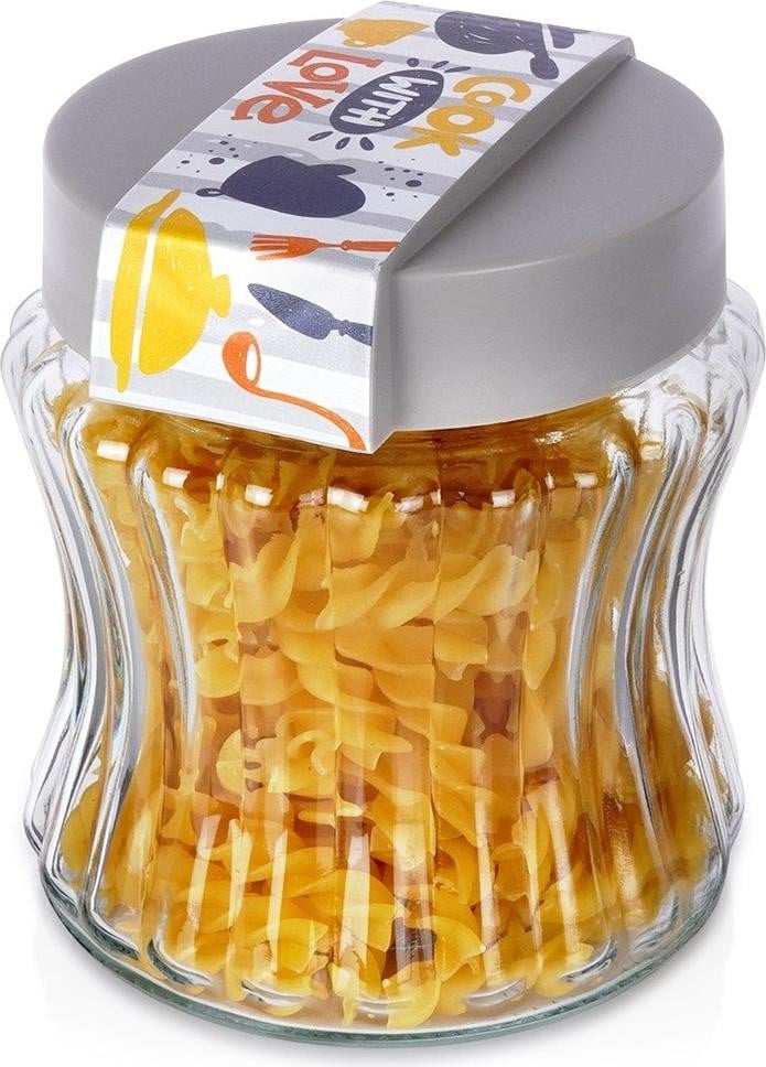 Excellent Houseware Glazen verpakking voor losse producten, 900 ml