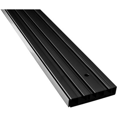 Gardinenschiene SN DECO GROUP "Vorhangschiene SH (3)" Gr. 3, schwarz, L:180cm T:8,95cm, Kunststoff, Gardinenstangen, Gardinenschiene