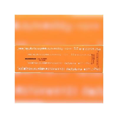 RUMOLD Schriftschablone, Schrifthöhe 3,5mm und 5mm, für Fineliner und