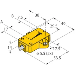 Turck Induktiver Linearwegsensor LI25P1QR14LU4X2/S97