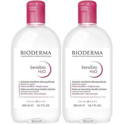 Bioderma Sensibio H2O - Sanft reinigendes Mizellenwasser x2 2x500 ml Lösung