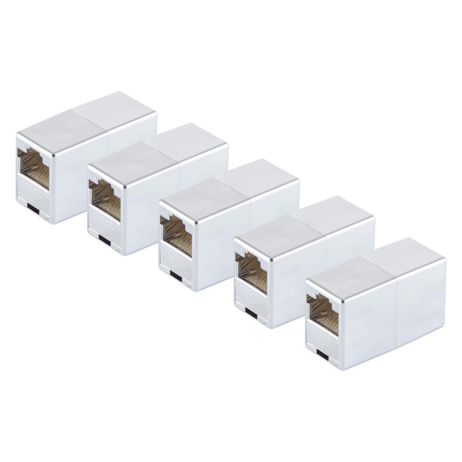 Shiverpeaks S/CONN maximum connectivity Adapter Modular Patch Verbinder-cat. 5 Kabelverbinder RJ45 -metallisiert (Netzwerk Kupplung) (71220-8M-SET5)