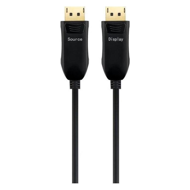 PremiumCord Optical DisplayPort 1.4 Verbindungskabel M/M vergoldete Stecker 10 m (10 m) (kport6-10)