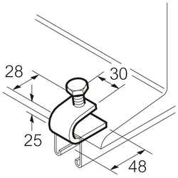 Legrand SC850 Holmklemmstück zum Befestigen am Stahlträger tauchfeuerv.