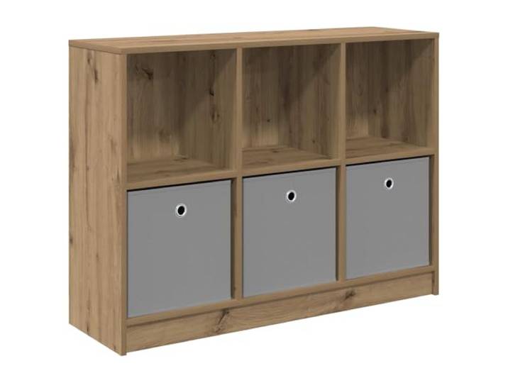 KKgypkn Sideboard Holzwerkstoff Artisan-Eiche 102x32x73 cm Minimalistisches Design, versenkte Griffe, geräumige Regale, einfacher Zusammenbau für Wohnzimmer oder Flur