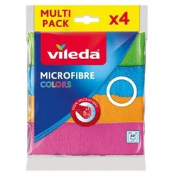 Vileda Reinigungstuch Farben Waschbar Sortiert 4 Stück
