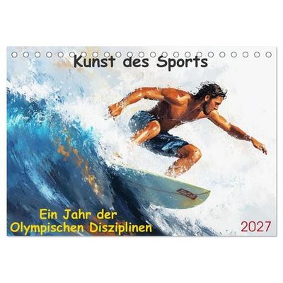 Kunst des Sports (Tischkalender 2027 DIN A5 quer), CALVENDO Monatskalender