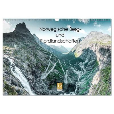 Norwegische Berg- und Fjordlandschaften (Wandkalender 2027 DIN A3 quer), CALVENDO Monatskalender