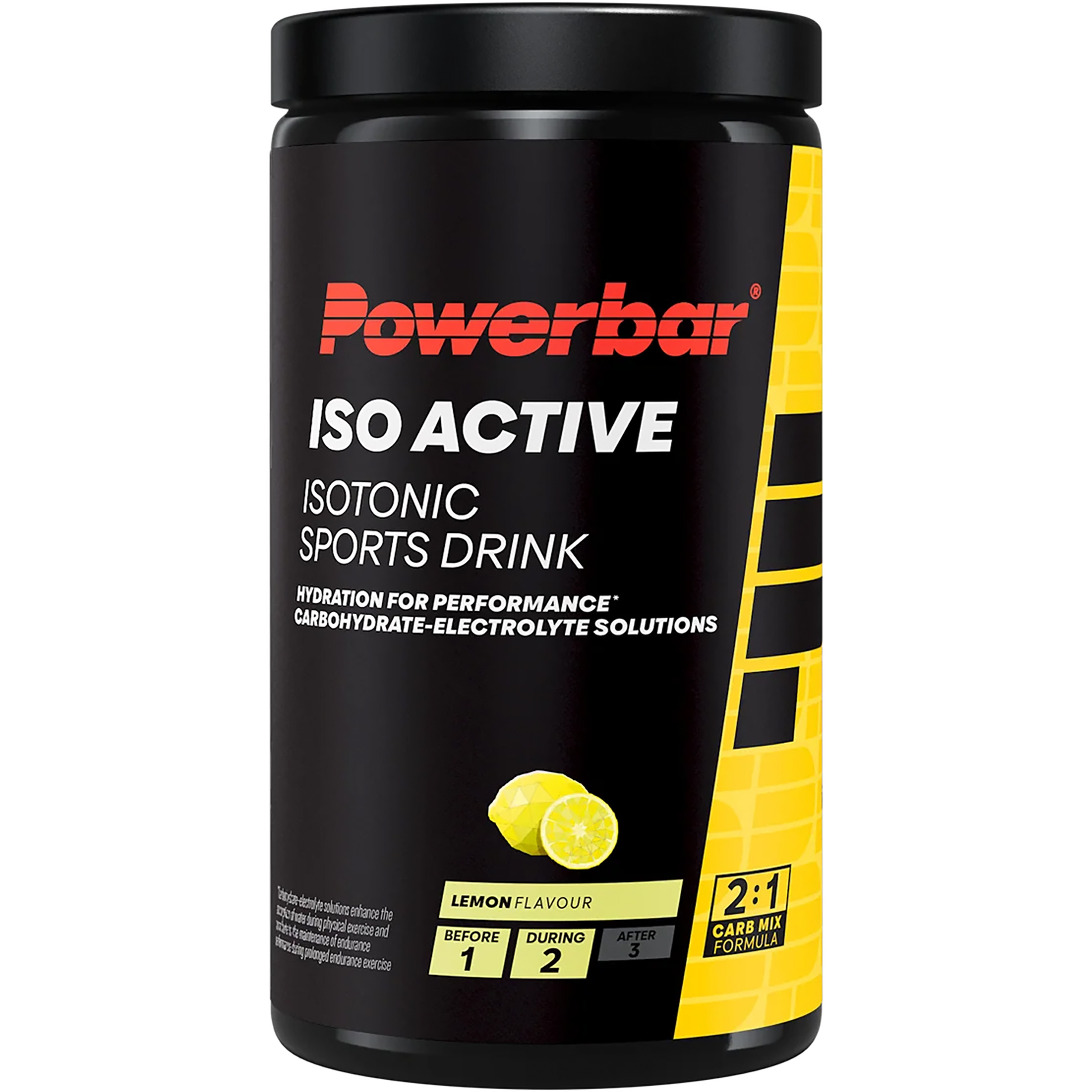 PowerBar Isoactive - Isotonic Sports Drink Getränkepulver schwarz Größe 600g
