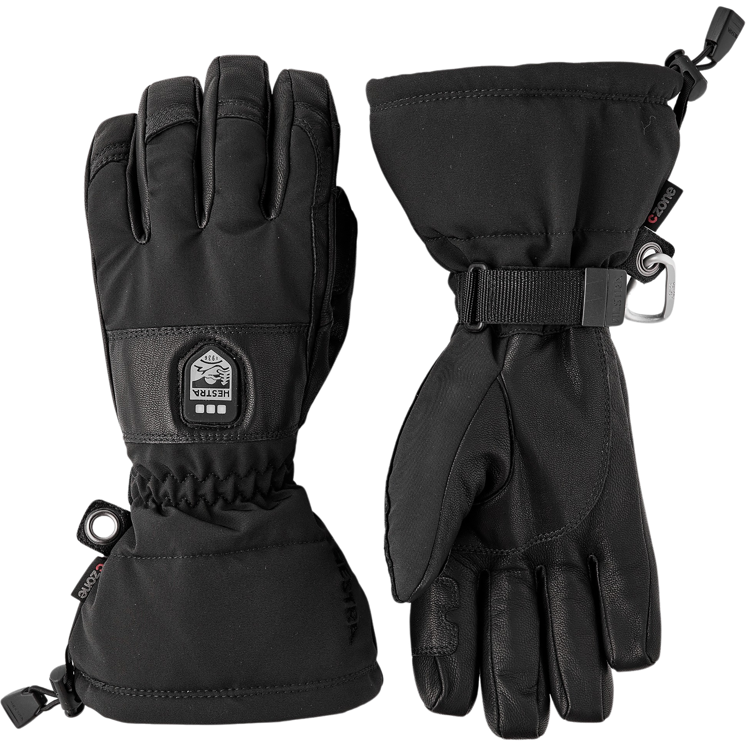 Hestra Heater Gauntlet Skihandschuhe schwarz Größe 6 Trekking Winddicht Wasserabweisend