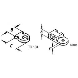 HELU TC 814 Befestigungssockel schraubbar 93006-1000 hitzestabil Transparent 1000 St.