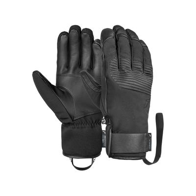 Skihandschuhe REUSCH "Andreas R-TEX XT", Damen, Gr. 9, schwarz, 80% Polyester, 20% Rindsleder, unifarben, Handschuhe, mit wind- und wasserdichter R-TEX XT Membran