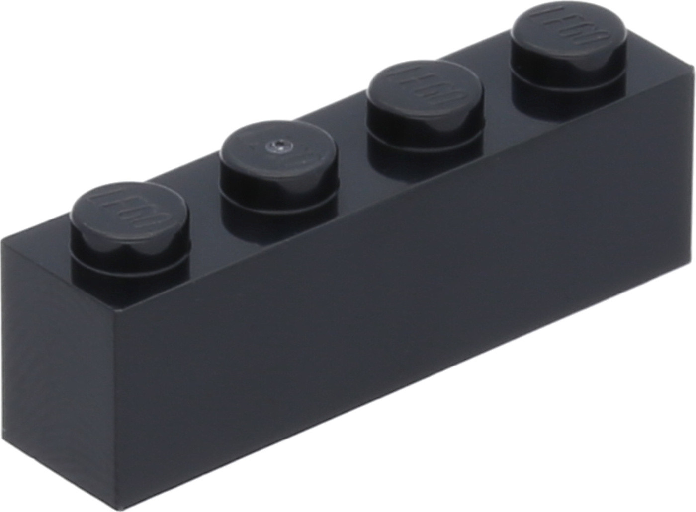 LEGO 1x4 stenen, hoge stenen, zwart - 50 stuks