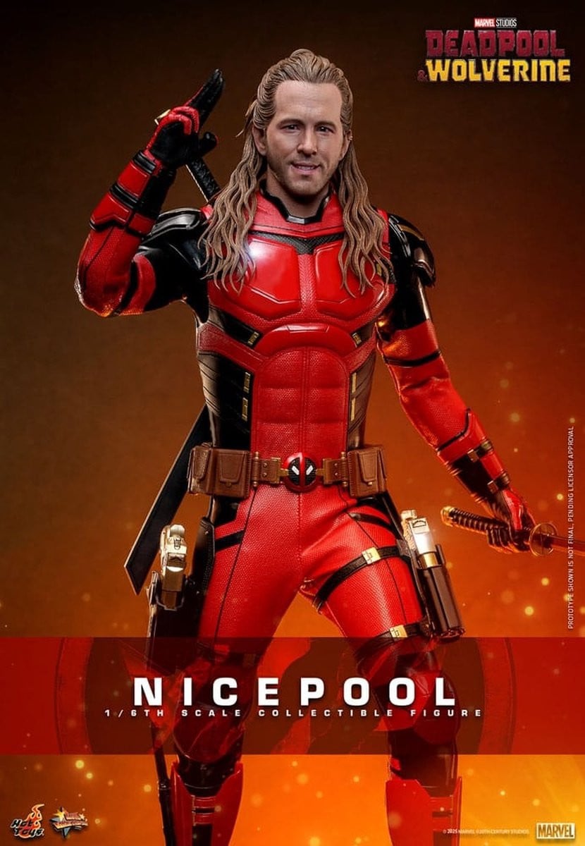 Hot Toys Deadpool & Wolverine Movie Masterpiece Action Figure Nicepool 1/6 schaal 30 cm