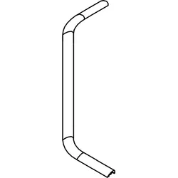 HSK Ersatzteile gebogen, Wasserleiste Fertigung auf Maß für Fünfeckdusche mit, E85051-S-04 E85051-S-04