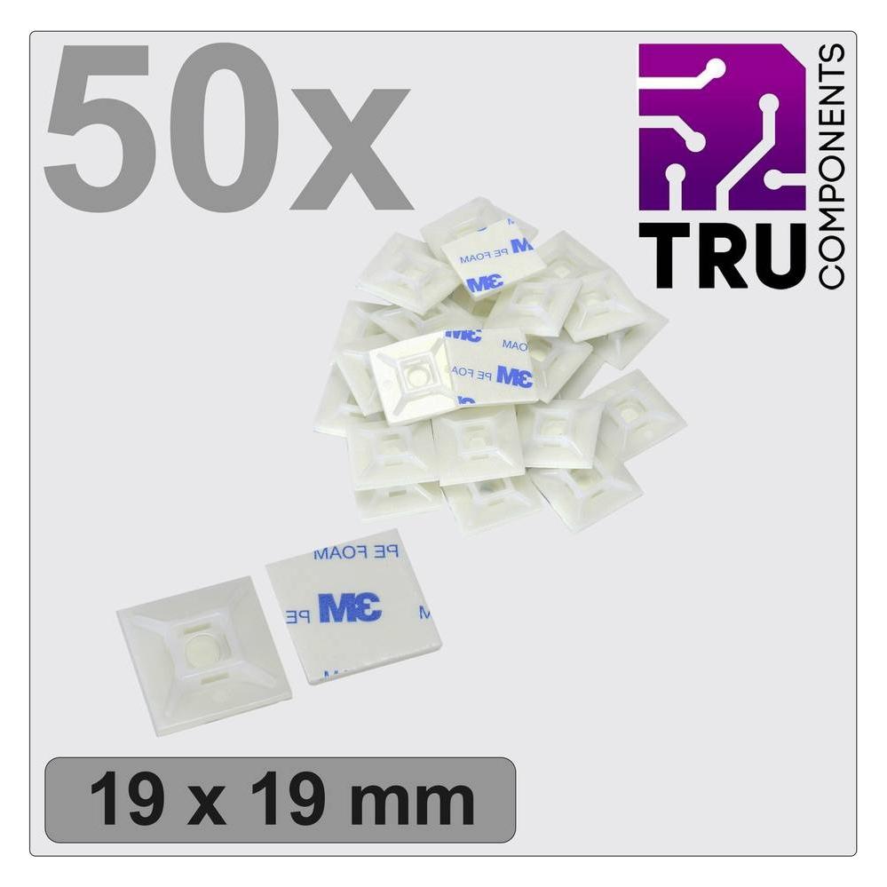 Tru Components T24CA067 Befestigungssockel selbstklebend, schraubbar TC-12888540 (TC-12888540)