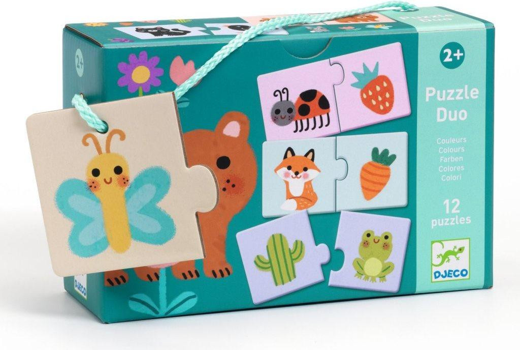 Djeco Puzzel Kleuren voor poppen, 12 stukjes