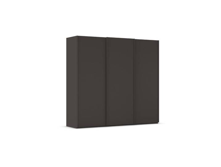 Rauch Möbel Schwebetürenschrank, Graphitfarben, Holzwerkstoff, 9 Fächer, 242x223x69 cm, Typenauswahl, Beimöbel erhältlich, umfangreiches Zubehör erhältlich, In verschiedenen Grössen erhältlich, Schlafzimmer, Komplette Schlafzimmer und Serien, Schlafzimmerserie