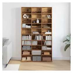 vidaXL Xataros (CDs), CD- & Schallplatten Aufbewahrung, Braun