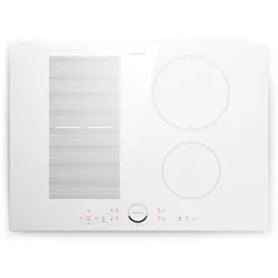 Delicatessa 70 Hybrid Einbaukochfeld Induktion 4 Zonen 7000W Glaskeramik Weiß
