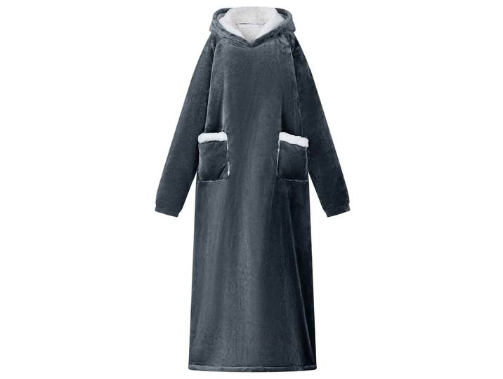 vidaXL Decken-Hoodie Marineblau L Fleece und Flanell