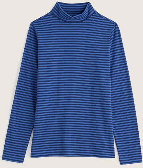 Seasalt Landing Roll Neck Top Pellitras Light Marine