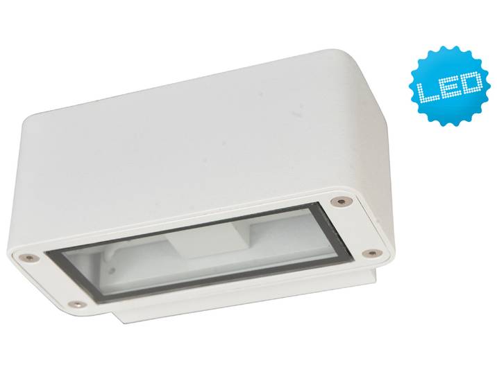 Näve LED Applique murale d'extérieur - aluminium - blanc ; 1153823