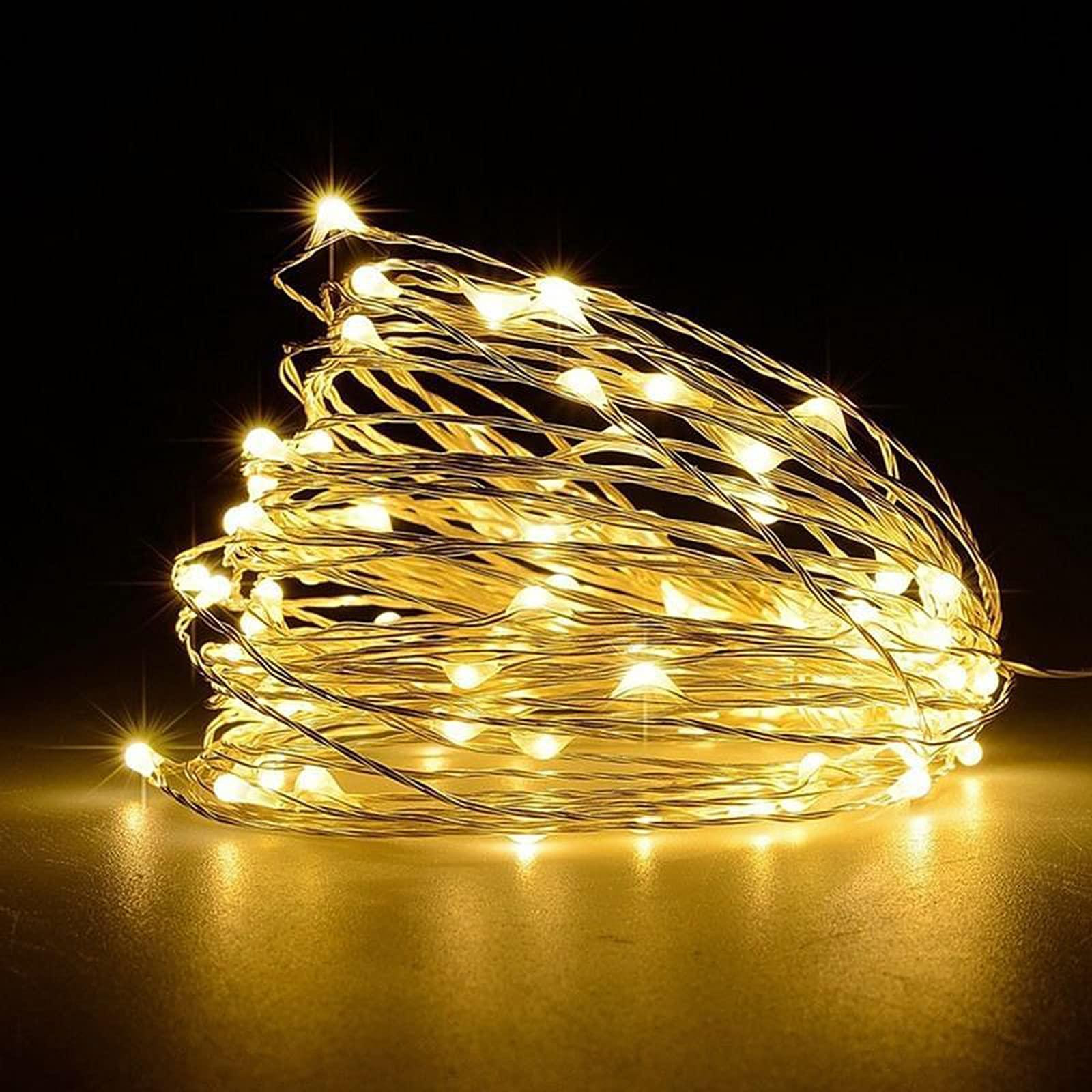 Selius Sprookjesverlichting - 100 LED Koordverlichting op Batterijen - Voor Binnen- en Buitenverlichting