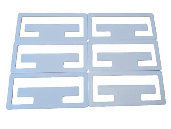 6x jaloezieclips voor IKEA SCHOTTIS jaloezieën - vervangingen in wit of zwart - eenvoudig te installeren geplooide schaduwreparatie-onderdelen - repareren doorhangende of gebroken jaloezieën (wit)