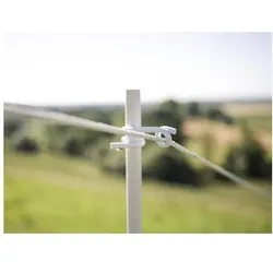 Corral, Gartenzaun, Plastic post, white, 108 cm, without step, 10 pcs