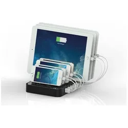 Roline USB2.0 Ladestation (12 W, 1 Port), USB Ladegerät, Schwarz