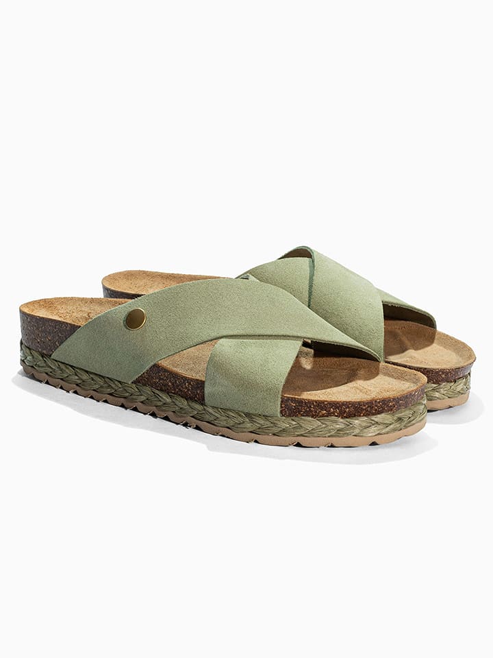 Sunbay Pantoletten "Broome" in Grün - 40