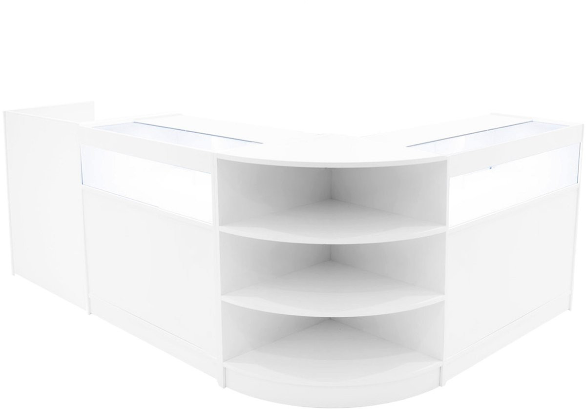 MonsterShop Sagittarius led toonbank set - wit - B: 900 cm, D: 60 cm, H: 60 cm - met schuifdeuren