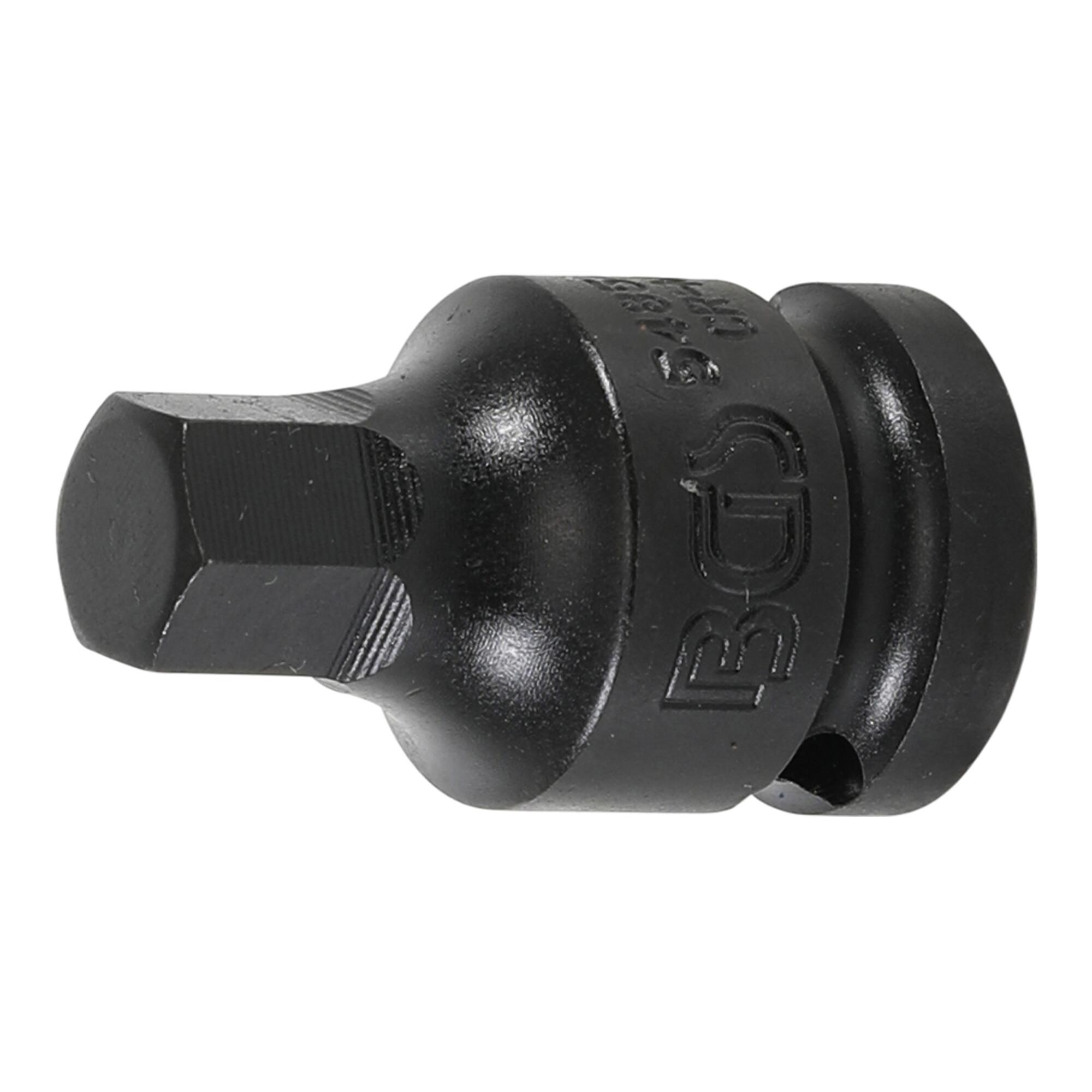 BGS Kraft-Bit-Einsatz 5485-12, Antrieb Innenvierkant 12,5 mm (1/2"), Innensechskant 12 mm ; BGS technic)