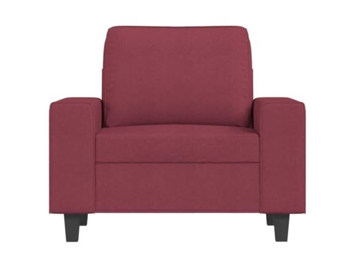 KTHLBRH Roter Sessel Weinrot 60 cm aus Stoff Gestell aus Metall, Füllung aus Schaumstoff, Tragkraft 110 kg, modernes Design
