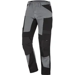 Stretch Bundhose Canvas "LEO" - 114 - grau/schwarz