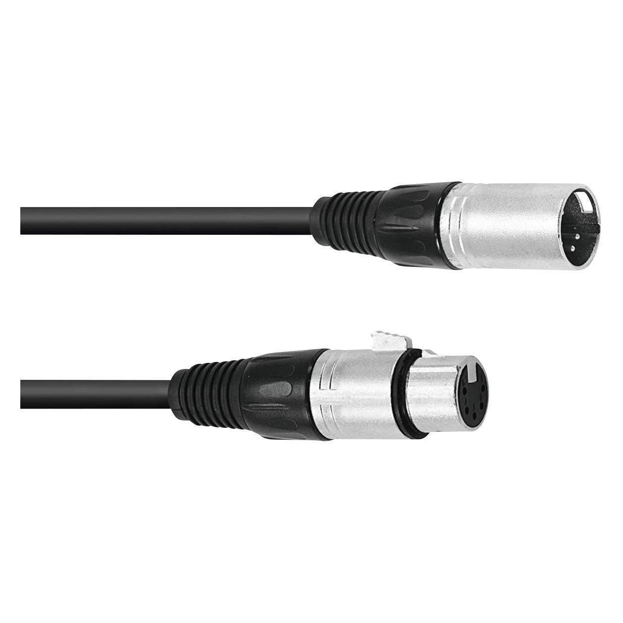 Omnitronic XLR Kabel 5pol 3m sw (3 m, XLR Kabel) (30220768)