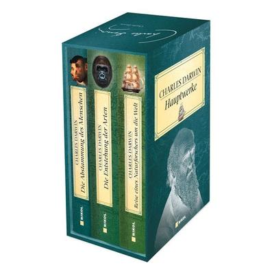 Charles Darwin Hauptwerke: 3 Bände im Schuber, Gebundene Ausgabe von Charles Darwin, Nikol, 978-3-86820-617-3