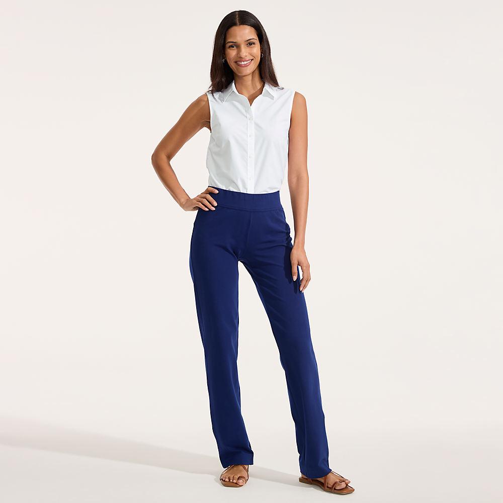 Starfish Pant Stretch-Freizeithose für Damen, Damen, size: regular, Blau, Baumwoll-Mischung, by Lands' End