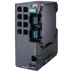 Moxa EDS-G4008-LV (8 Ports), Netzwerk Switch, Schwarz