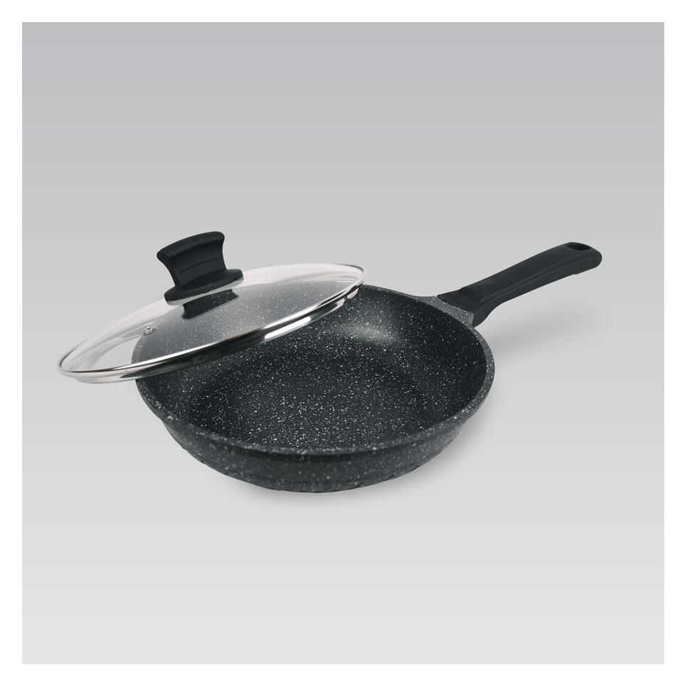 Maestro MR-1225-20 - Frying pan with granite coating and lid 20cm (Bratpfanne, Aluminium) (MR1225_20)