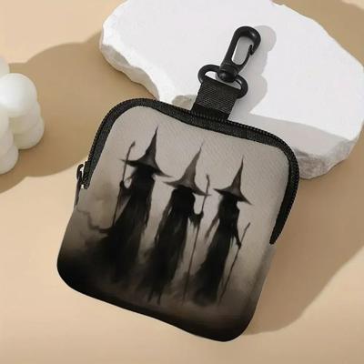 Uplift Essentials Cat Print Mini Coin Purse Waterproof Artificial Leather Earphone & Card Bag wizard