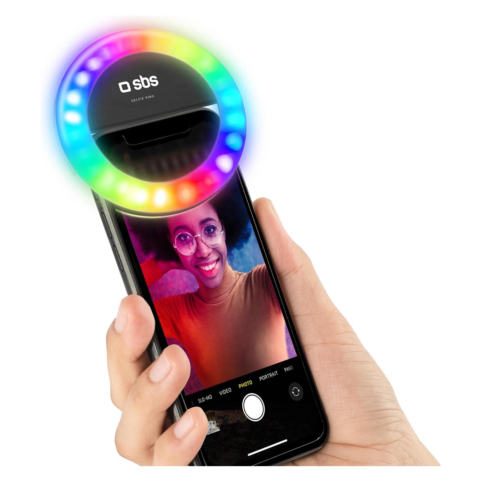 SBS Selfie Ring Light Multicolor (TESELFIERINGRGBMINI)